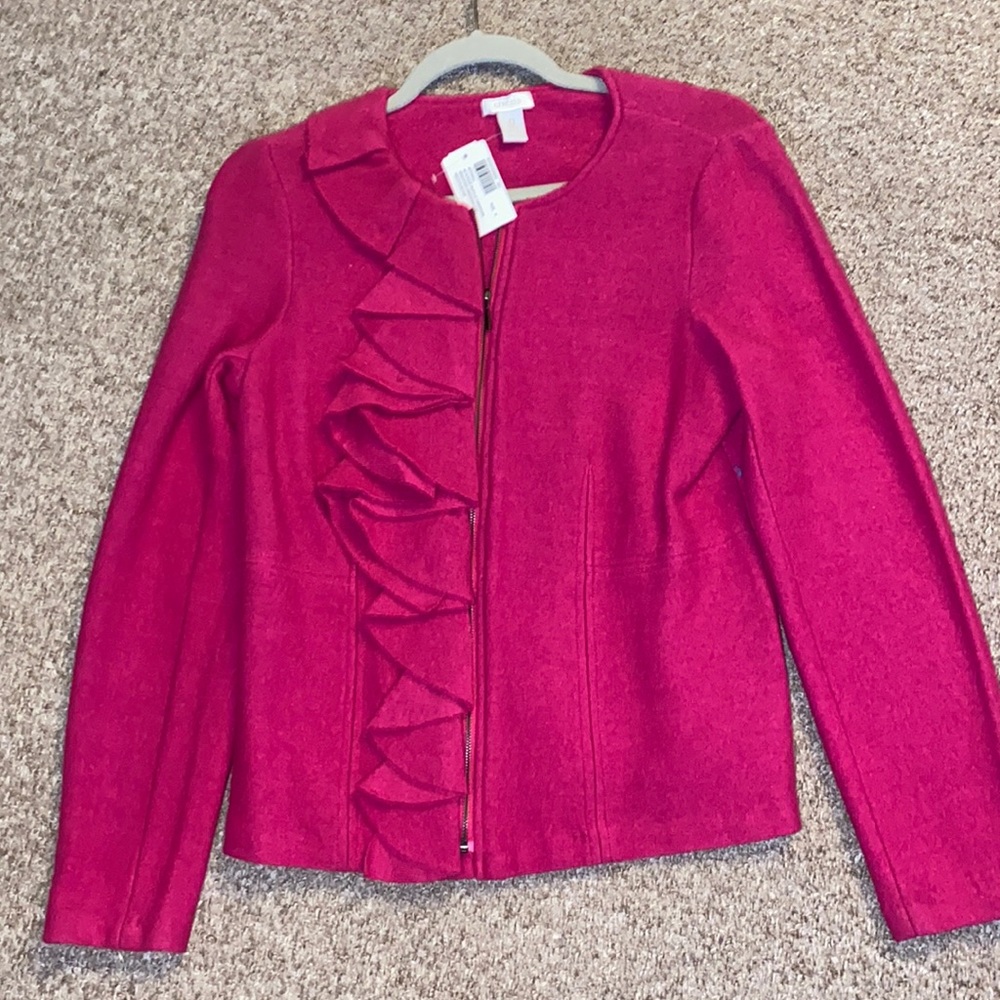 Chico’s brand new size 0 did his jacket
